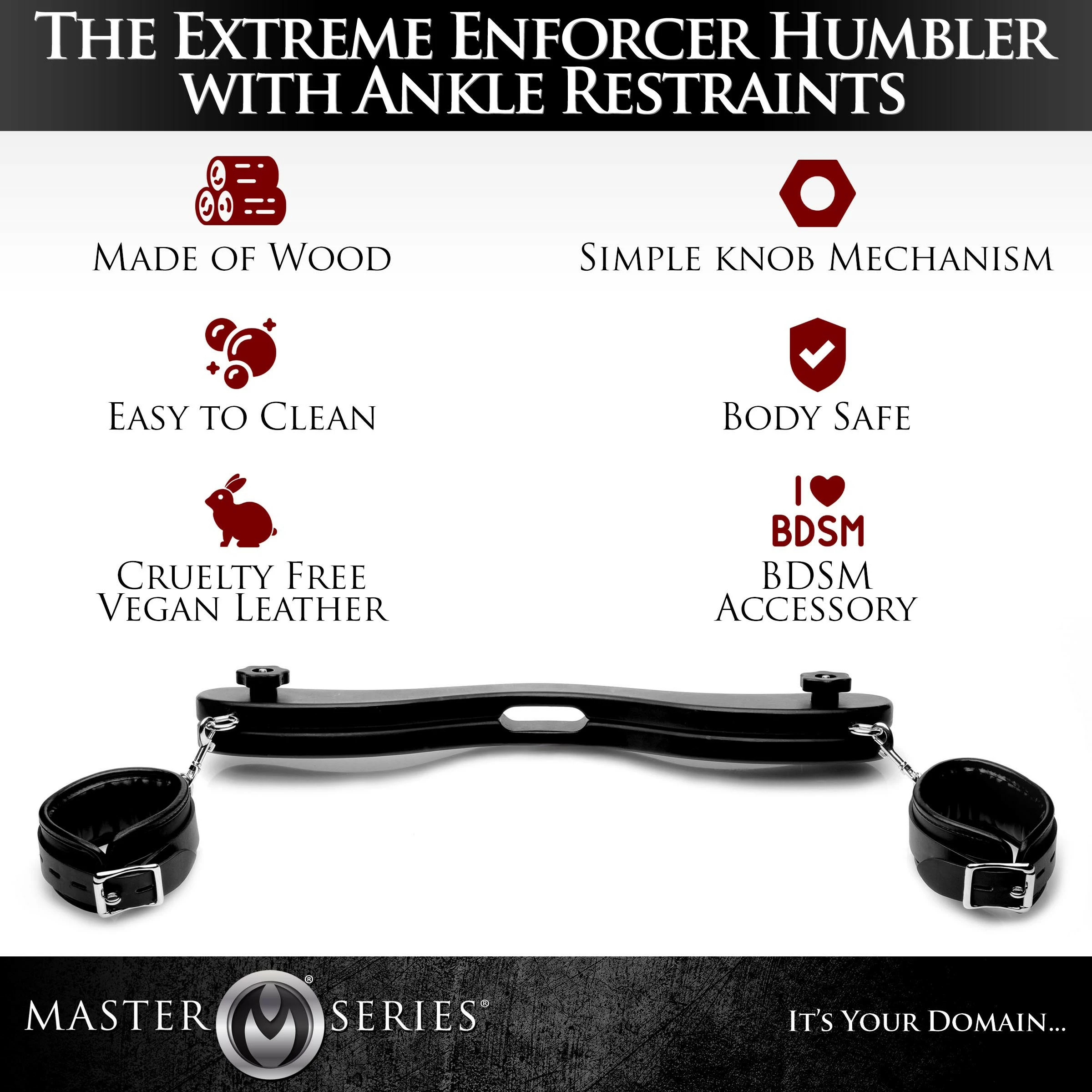 Wrist & Ankle Restraints Extreme Sex Toys, Bondage, & Fucking Machines | ExtremeRestraintsThe Extreme Enforcer Humbler With Ankle Restraints - Image 6