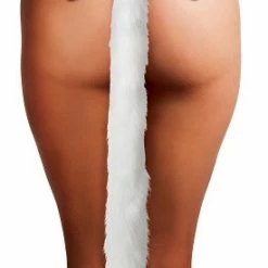 Tailz Extreme Sex Toys, Bondage, & Fucking Machines | ExtremeRestraintsWhite Extra Long Mink Tail With Metal Anal Plug