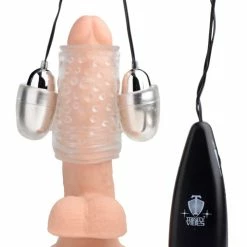 Penis Head Stimulators & Glans Vibrators Extreme Sex Toys, Bondage, & Fucking Machines | ExtremeRestraintsDual Vibrating Penis Sheath