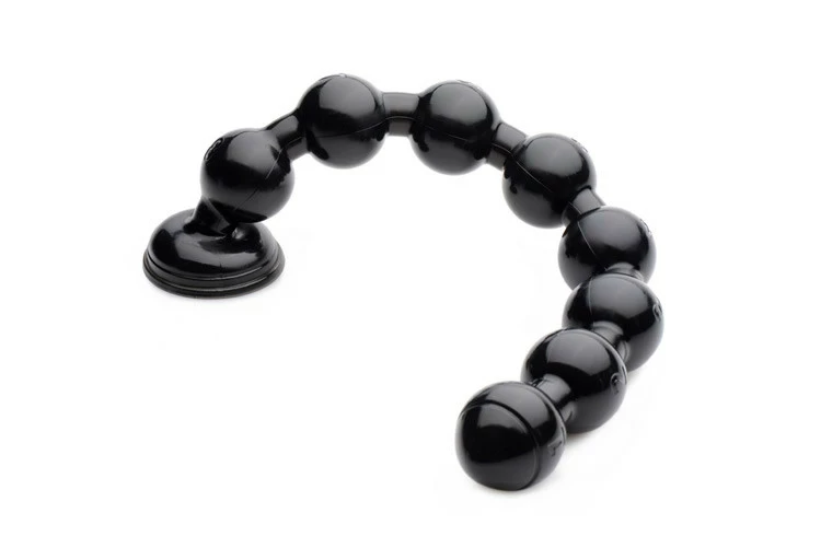 Extreme Sex Toys, Bondage, & Fucking Machines | ExtremeRestraintsHosed 2 Inch Beaded Anal Snake - Image 4