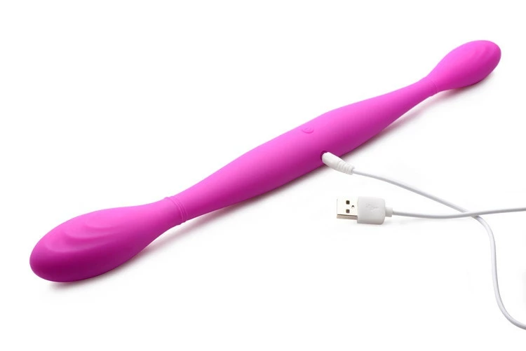 Rechargeable Vibrators Extreme Sex Toys, Bondage, & Fucking Machines | ExtremeRestraintsDouble Thump 7x Rechargeable Silicone Double Dildo - Image 4