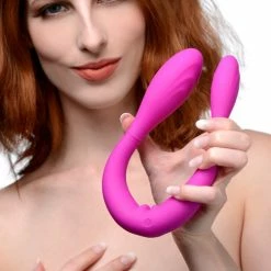 Rechargeable Vibrators Extreme Sex Toys, Bondage, & Fucking Machines | ExtremeRestraintsDouble Thump 7x Rechargeable Silicone Double Dildo