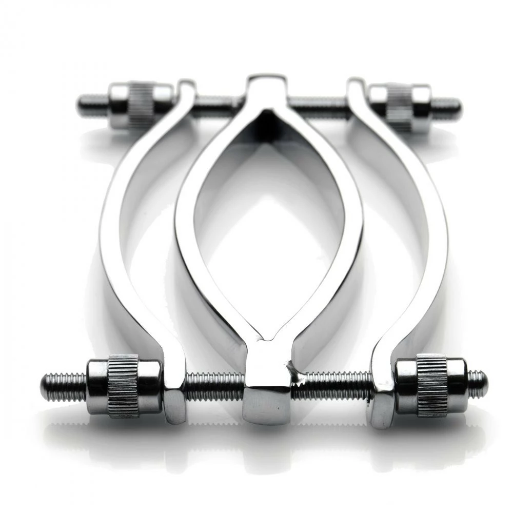 Dungeon Irons Extreme Sex Toys, Bondage, & Fucking Machines | ExtremeRestraintsStainless Steel Adjustable Pussy Clamp - Image 5
