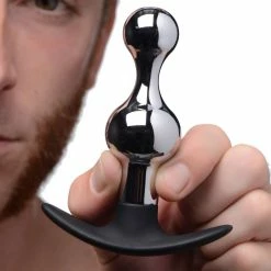 Master Series Extreme Sex Toys, Bondage, & Fucking Machines | ExtremeRestraintsDark Drop Metal And Silicone Beaded Anal Plug