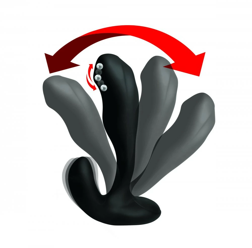 Rechargeable Vibrators Extreme Sex Toys, Bondage, & Fucking Machines | ExtremeRestraints7X Bendable Prostate Stimulator With Stroking Bead - Image 3