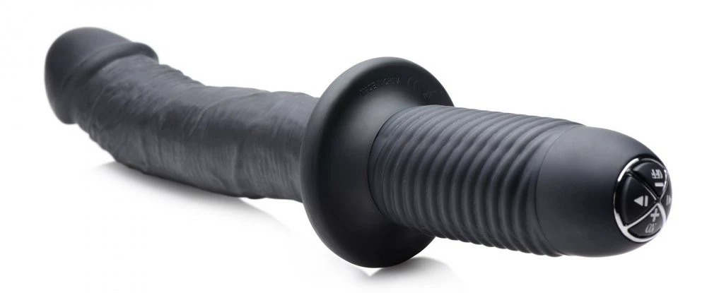 G-Spot Vibrators Extreme Sex Toys, Bondage, & Fucking Machines | ExtremeRestraintsThe Large Realistic 10X Silicone Vibrator With Handle - Image 5