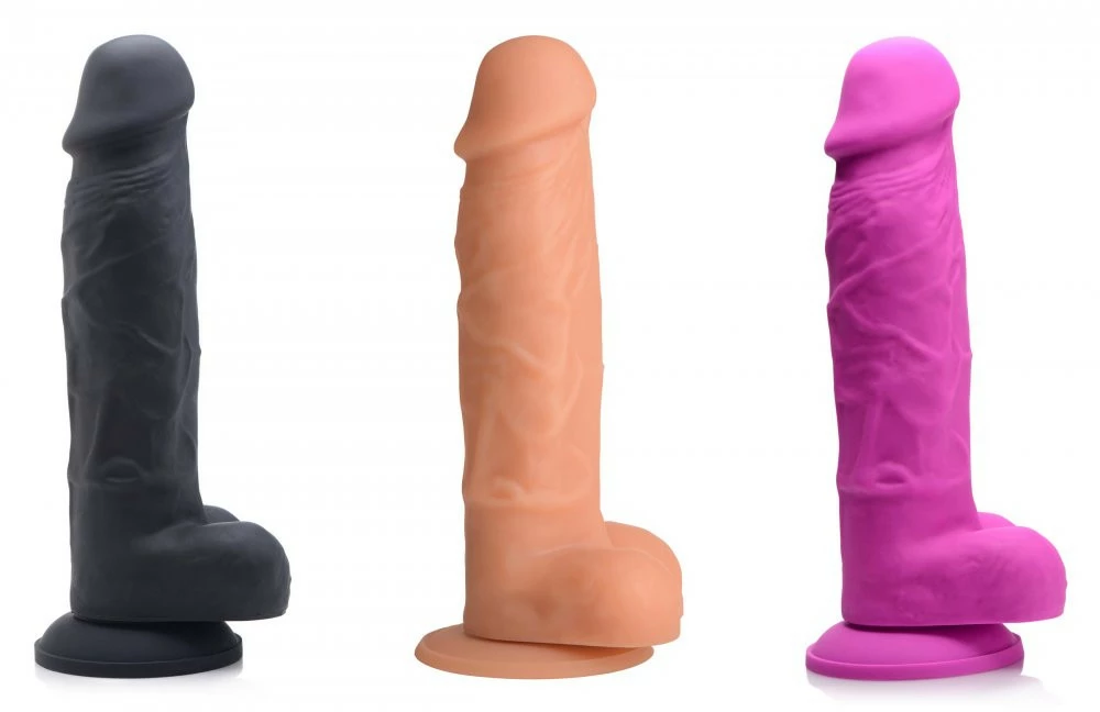 Strap-On Dildos Extreme Sex Toys, Bondage, & Fucking Machines | ExtremeRestraintsPower Pecker 7 Inch Silicone Dildo With Balls