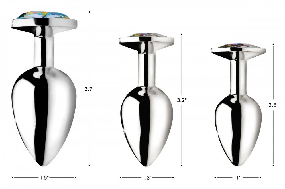 Booty Sparks Extreme Sex Toys, Bondage, & Fucking Machines | ExtremeRestraintsRainbow Prism Gem Anal Plug - Image 3