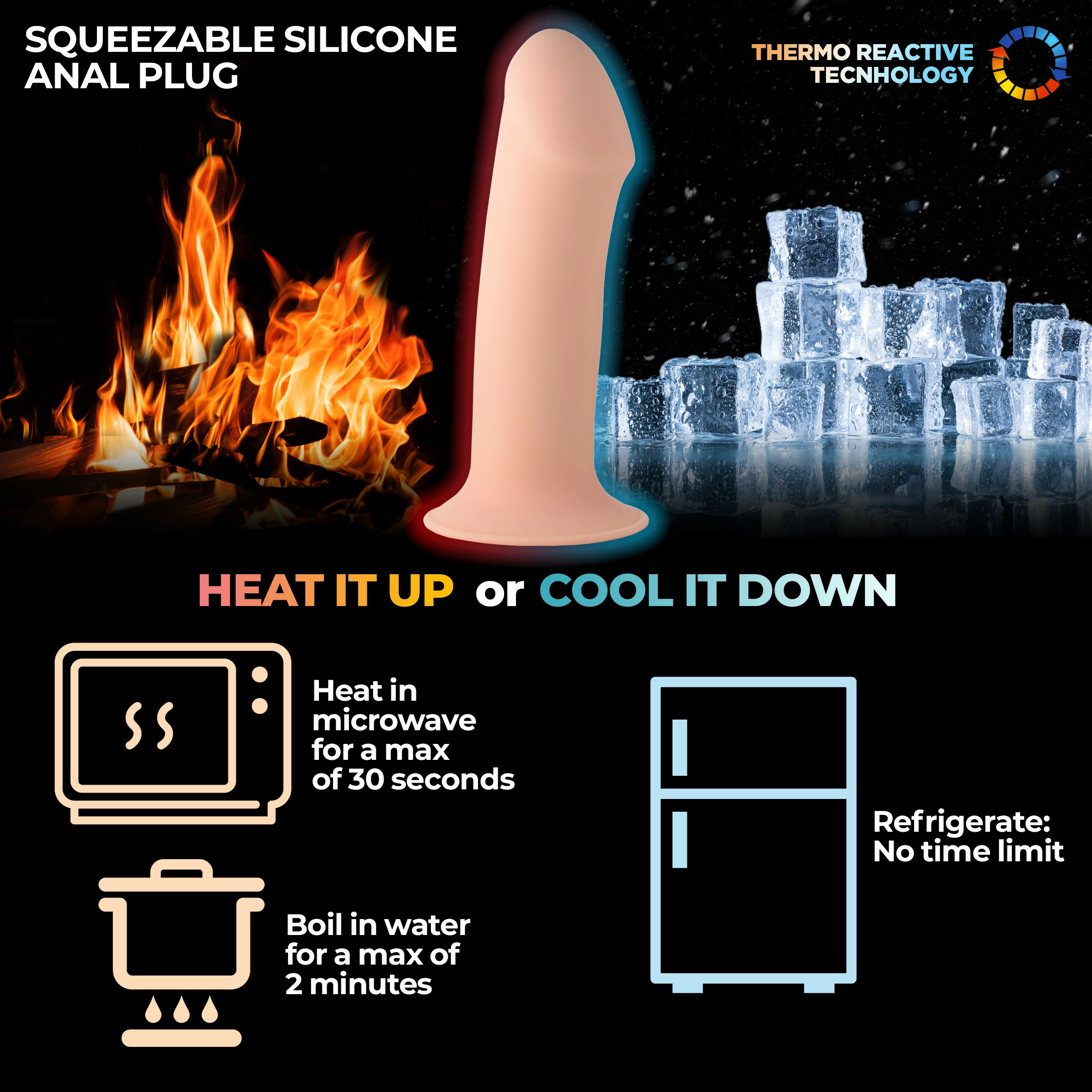 Squeeze-It Extreme Sex Toys, Bondage, & Fucking Machines | ExtremeRestraintsSqueezable Thick Phallic Dildo - Image 3