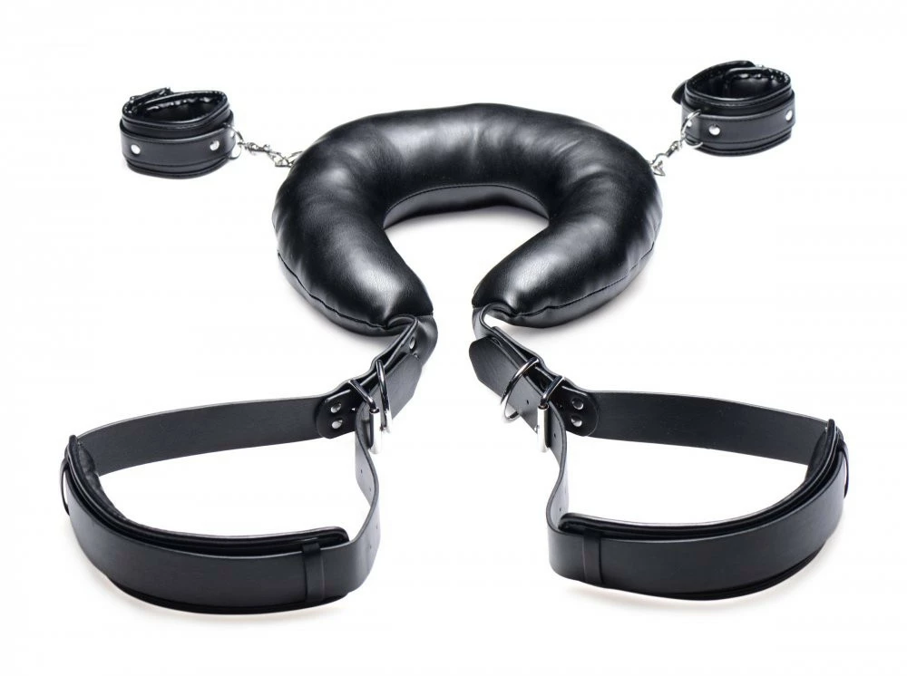 Wrist & Ankle Restraints Extreme Sex Toys, Bondage, & Fucking Machines | ExtremeRestraintsPadded Thigh Sling With Wrist Cuffs - Image 3