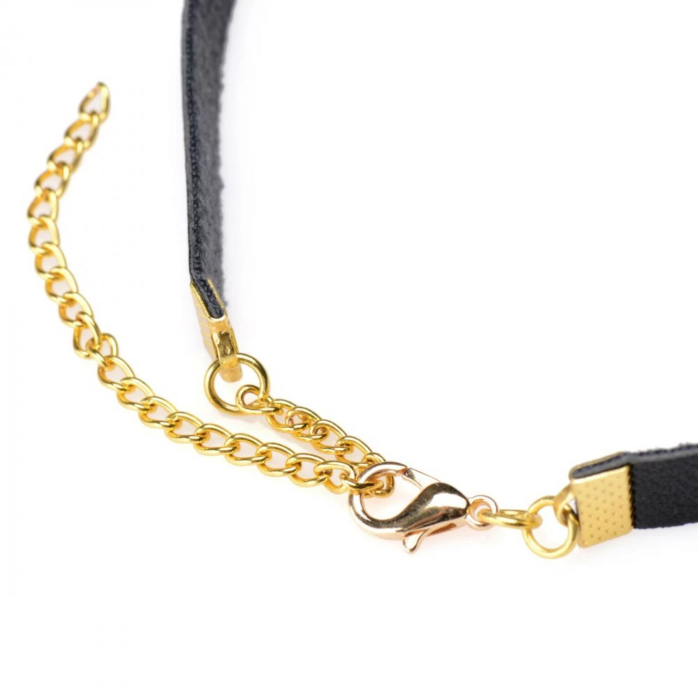 Collars Extreme Sex Toys, Bondage, & Fucking Machines | ExtremeRestraintsPosh Pet Gold Ring Slim Choker - Image 4