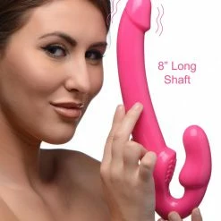 Strapless Strap-Ons Extreme Sex Toys, Bondage, & Fucking Machines | ExtremeRestraints7X Revolver Slim 8 Inch Vibrating Strapless Strap-on