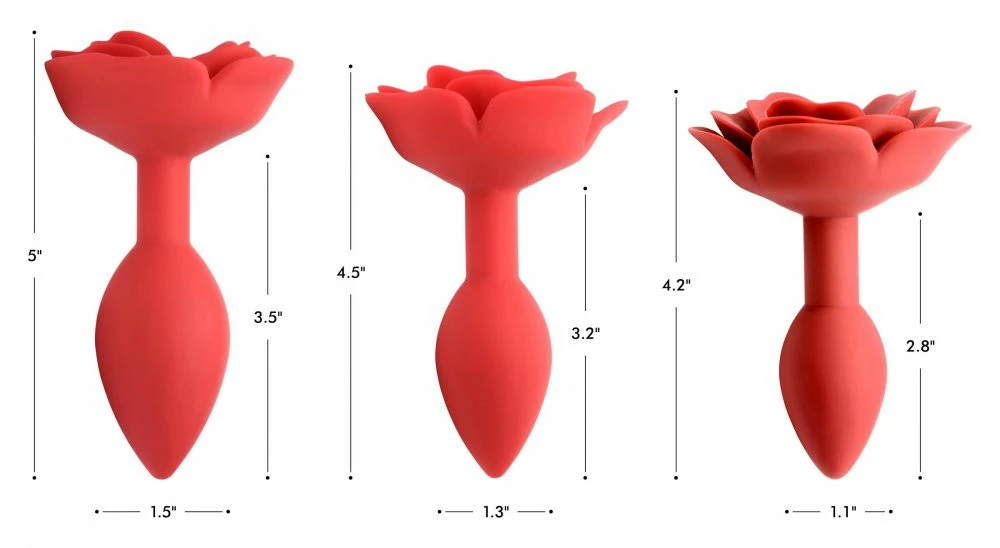 Master Series Extreme Sex Toys, Bondage, & Fucking Machines | ExtremeRestraintsBooty Bloom Silicone Rose Anal Plug - Image 2