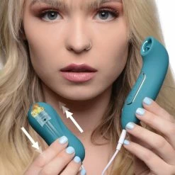 Rechargeable Vibrators Extreme Sex Toys, Bondage, & Fucking Machines | ExtremeRestraintsEntwined Silicone Thumping Egg And Licking Clitoral Stimulator