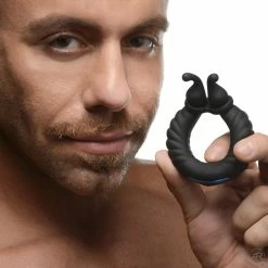 Penis Rings Extreme Sex Toys, Bondage, & Fucking Machines | ExtremeRestraints10X Cobra Dual Stimulation Silicone Cock Ring