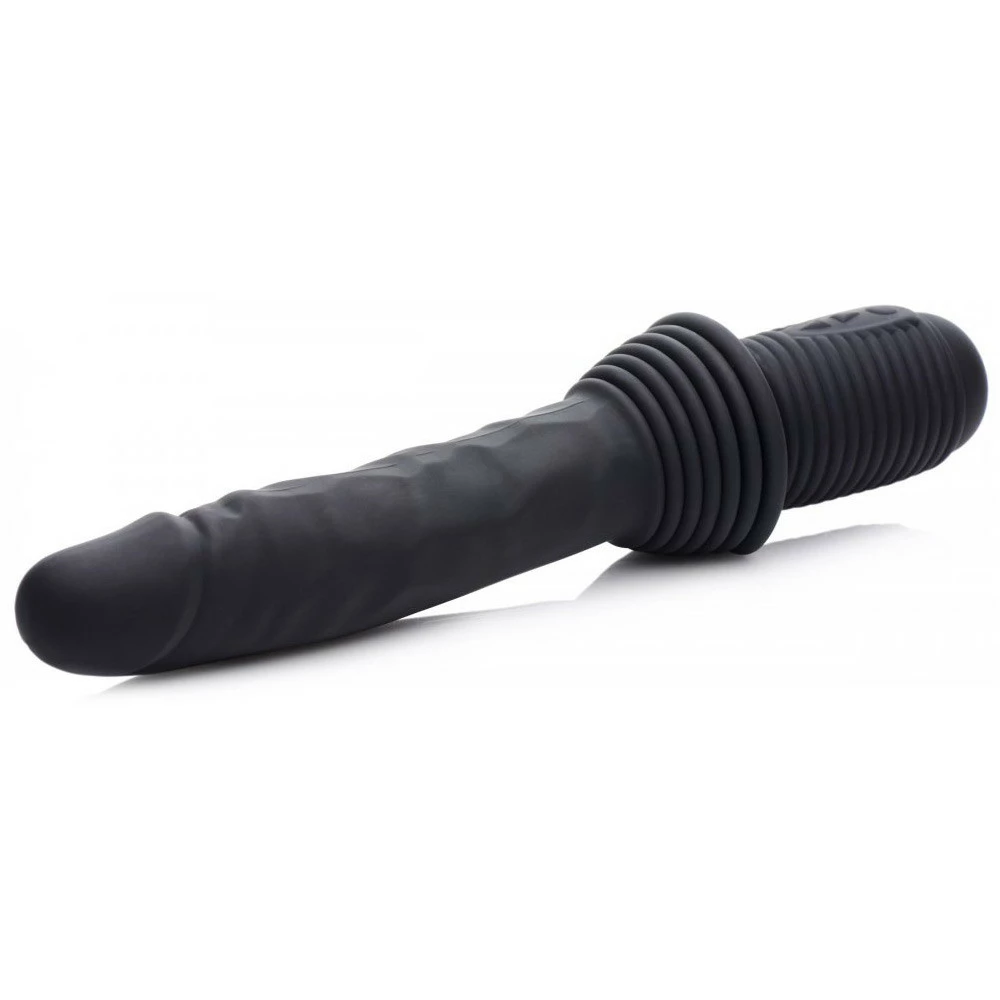 Rechargeable Vibrators Extreme Sex Toys, Bondage, & Fucking Machines | ExtremeRestraints10X Silicone Vibrating And Thrusting Dildo - Image 6