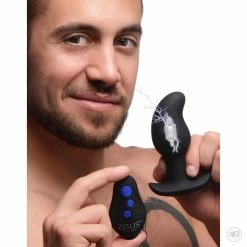 Zeus Electrosex Extreme Sex Toys, Bondage, & Fucking Machines | ExtremeRestraints8X Volt Drop Vibrating And E-Stim Silicone Prostate Massager With Remote