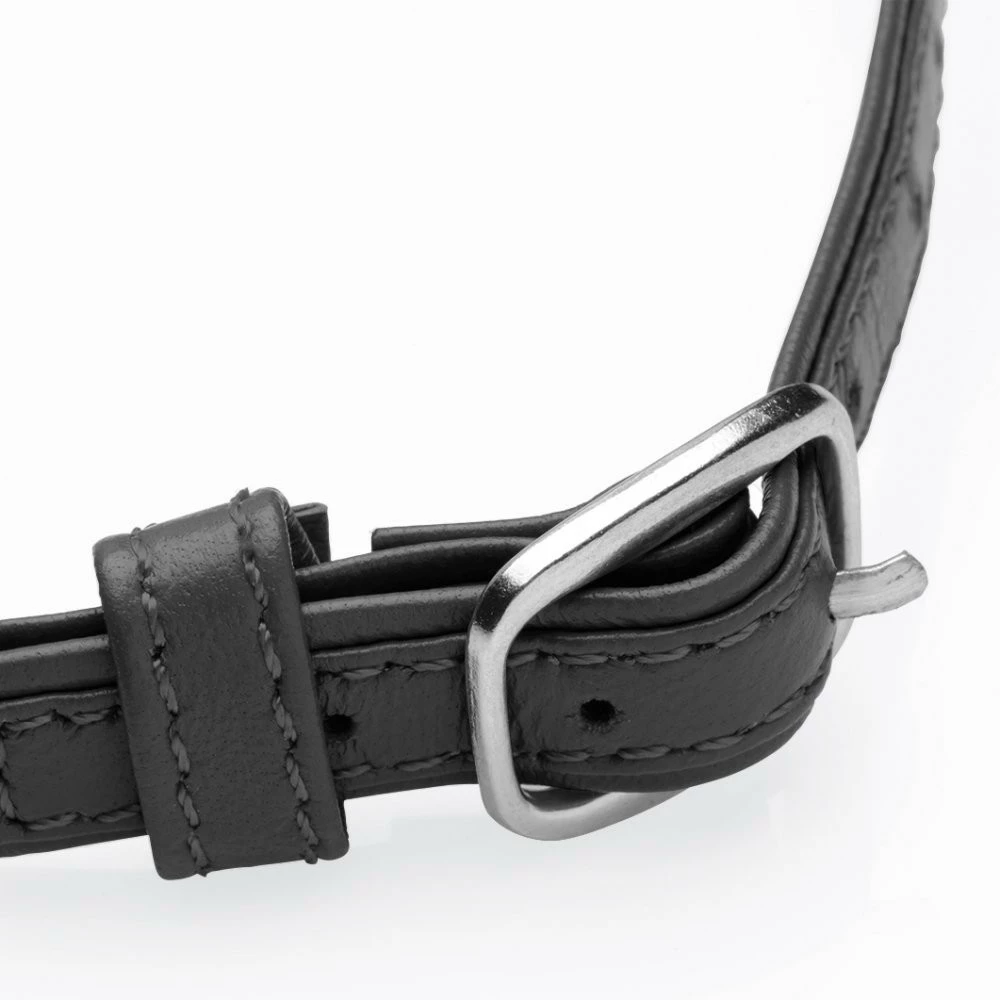 Collars Extreme Sex Toys, Bondage, & Fucking Machines | ExtremeRestraintsSex Pet Leather Choker With Silver Ring - Image 6