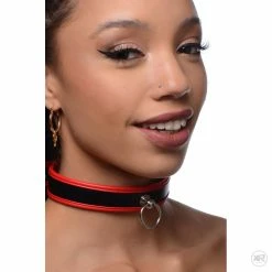 Collars Extreme Sex Toys, Bondage, & Fucking Machines | ExtremeRestraintsScarlet Pet Red Collar With O-Ring