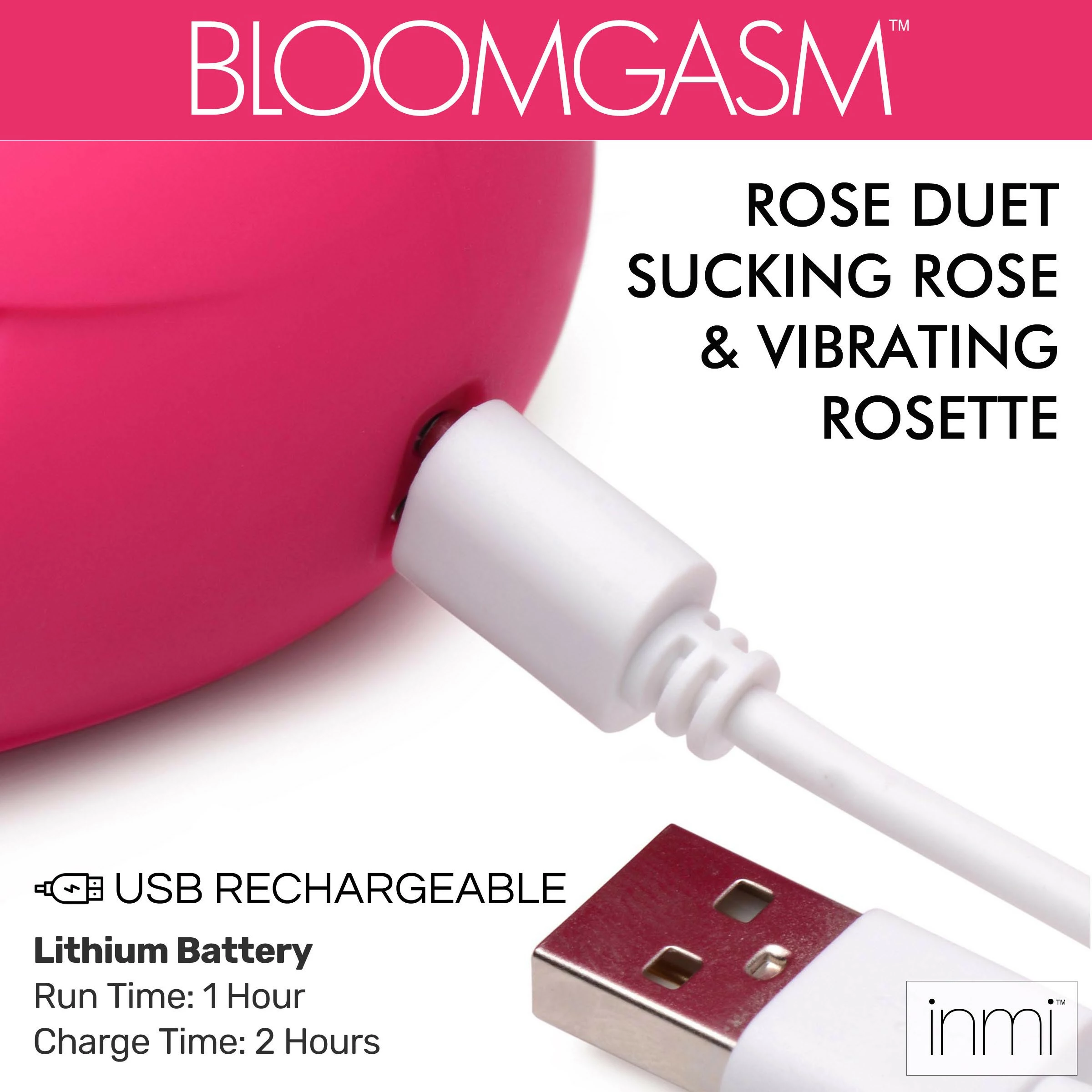 Rechargeable Vibrators Extreme Sex Toys, Bondage, & Fucking Machines | ExtremeRestraintsBloomgasm Rose Duet Sucking Rose And Vibrating Rosette - Image 4