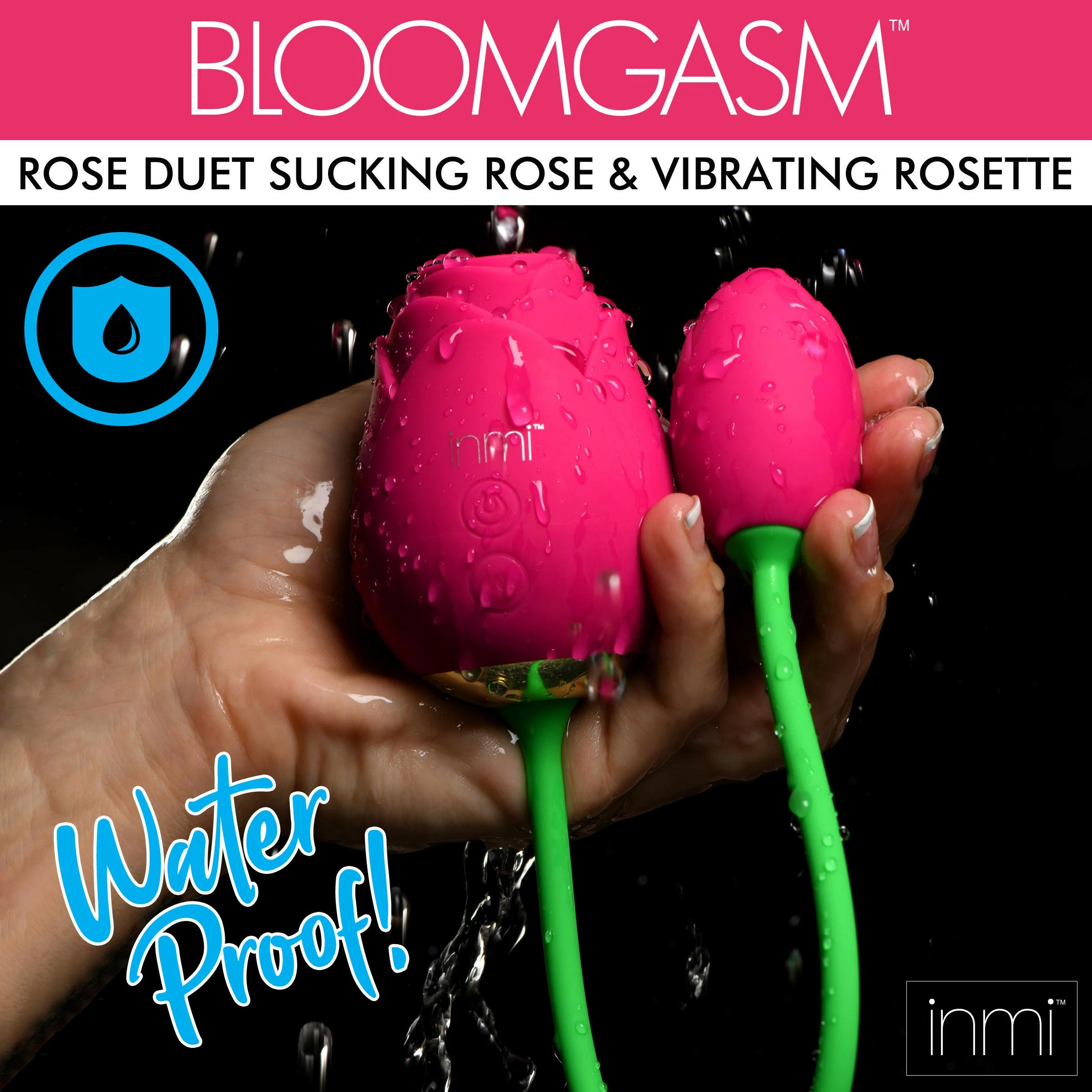 Rechargeable Vibrators Extreme Sex Toys, Bondage, & Fucking Machines | ExtremeRestraintsBloomgasm Rose Duet Sucking Rose And Vibrating Rosette - Image 3