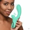 Rechargeable Vibrators Extreme Sex Toys, Bondage, & Fucking Machines | ExtremeRestraints10X Minty Air-Stim Silicone Rabbit Vibrator