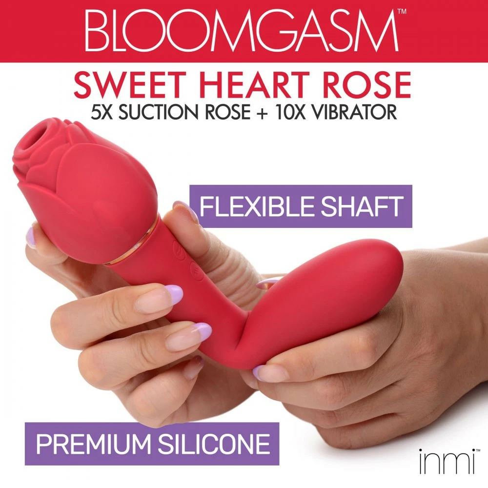 Rechargeable Vibrators Extreme Sex Toys, Bondage, & Fucking Machines | ExtremeRestraintsBloomgasm Sweet Heart Rose Vibrator - Image 2