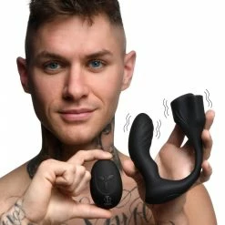 Ball Stretchers Extreme Sex Toys, Bondage, & Fucking Machines | ExtremeRestraints7X Silicone Prostate Plug With Ball Stretcher And Remote