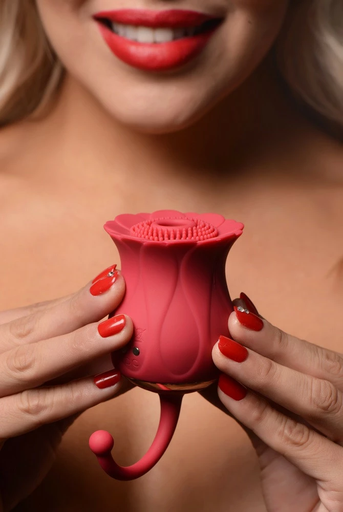 Rechargeable Vibrators Extreme Sex Toys, Bondage, & Fucking Machines | ExtremeRestraintsBloomgasm Textured Rose 10X Suction Stimulator - Image 2
