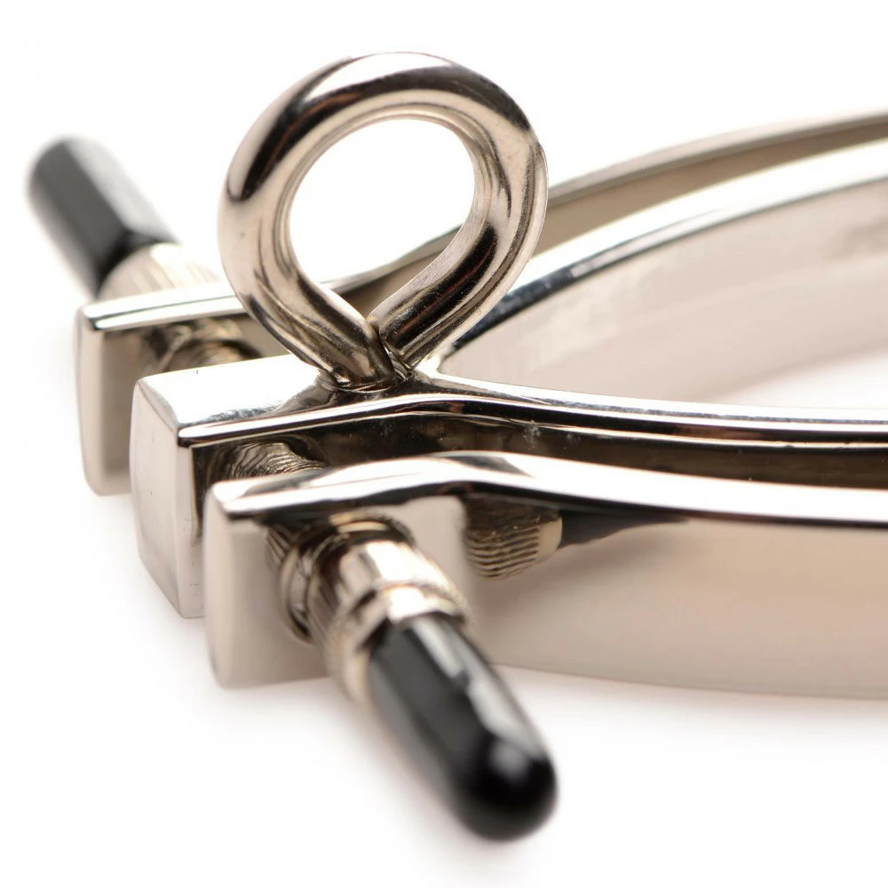 Dungeon Irons Extreme Sex Toys, Bondage, & Fucking Machines | ExtremeRestraintsAdjustable Pussy Clamp With Leash - Image 6