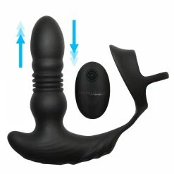 Penis Rings Extreme Sex Toys, Bondage, & Fucking Machines | ExtremeRestraintsThrusting Vibrator With Cock And Ball Ring And Remote