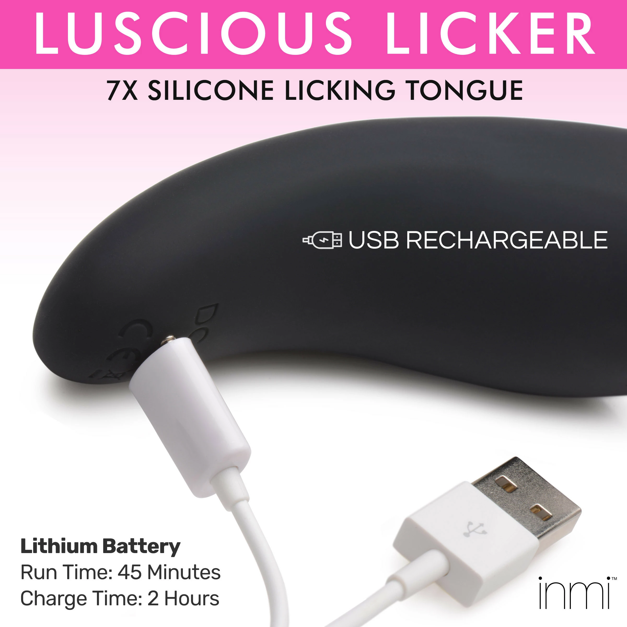 Rechargeable Vibrators Extreme Sex Toys, Bondage, & Fucking Machines | ExtremeRestraintsLuscious Licker 7X Silicone Licking Tongue - Image 4