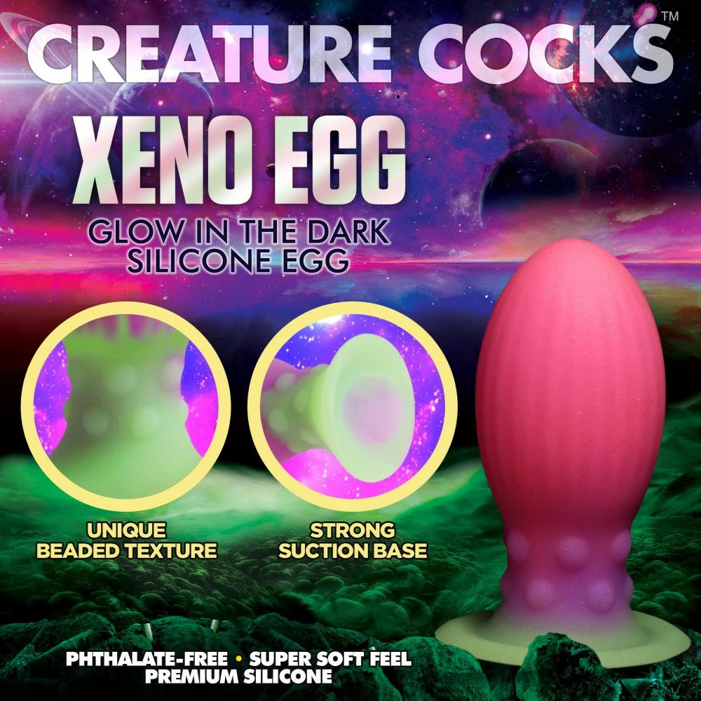 Creature Cocks Extreme Sex Toys, Bondage, & Fucking Machines | ExtremeRestraintsXeno Egg Glow In The Dark Silicone Egg - Image 3