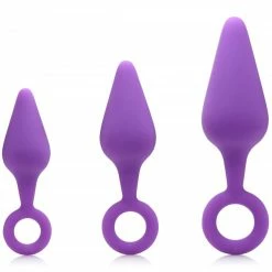 Curve Toys Extreme Sex Toys, Bondage, & Fucking Machines | ExtremeRestraintsRump Ringers 3 Piece Silicone Anal Plug Set