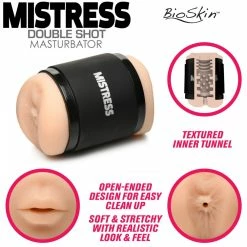 Male Masturbation Sleeves & Strokers Extreme Sex Toys, Bondage, & Fucking Machines | ExtremeRestraintsDouble Shot Mouth And Ass Stroker
