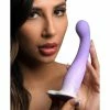 Curve Toys Extreme Sex Toys, Bondage, & Fucking Machines | ExtremeRestraintsSlim G-Spot Silicone Purple And White Dildo