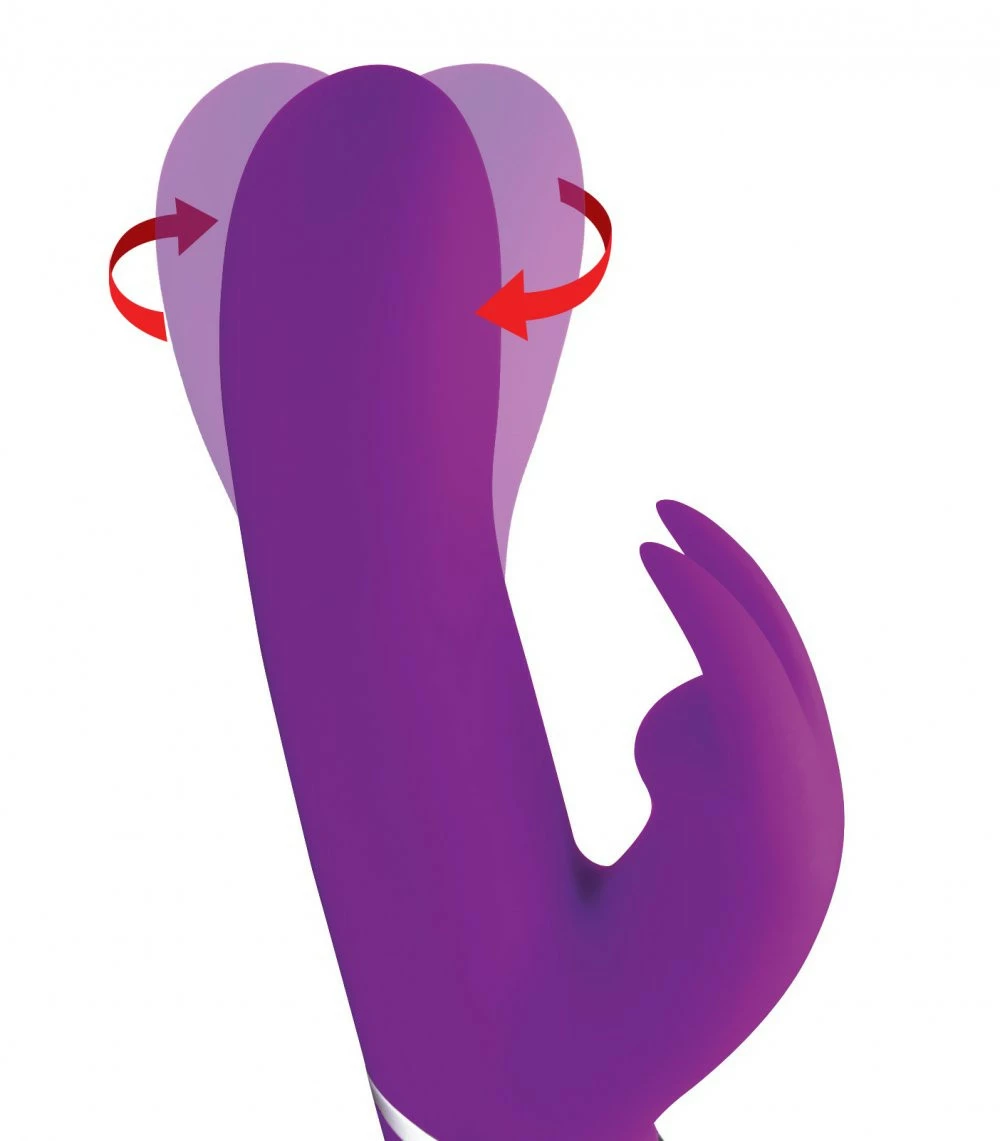Rechargeable Vibrators Extreme Sex Toys, Bondage, & Fucking Machines | ExtremeRestraintsTwirly 66X Spinning Silicone Rabbit Vibrator - Image 2