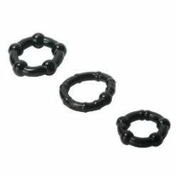 Penis Rings Extreme Sex Toys, Bondage, & Fucking Machines | ExtremeRestraintsBlack Stretchy Erection Enhancement Rings